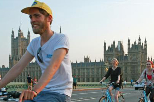Classic Gold Bicycle London Tour